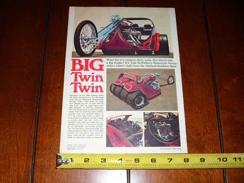 TRICICLO BIG TWIN TOM McMULLEN ARTICOLO ORIGINALE 1969 - Foto 1 di 2