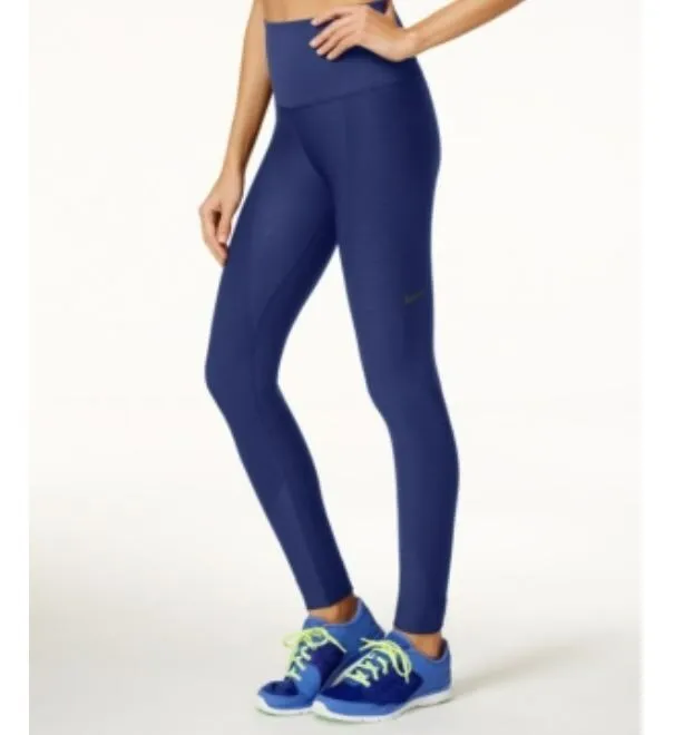 Nike Women's Zoned Sculpt Performance Training Yoga Tights, Blue, Large