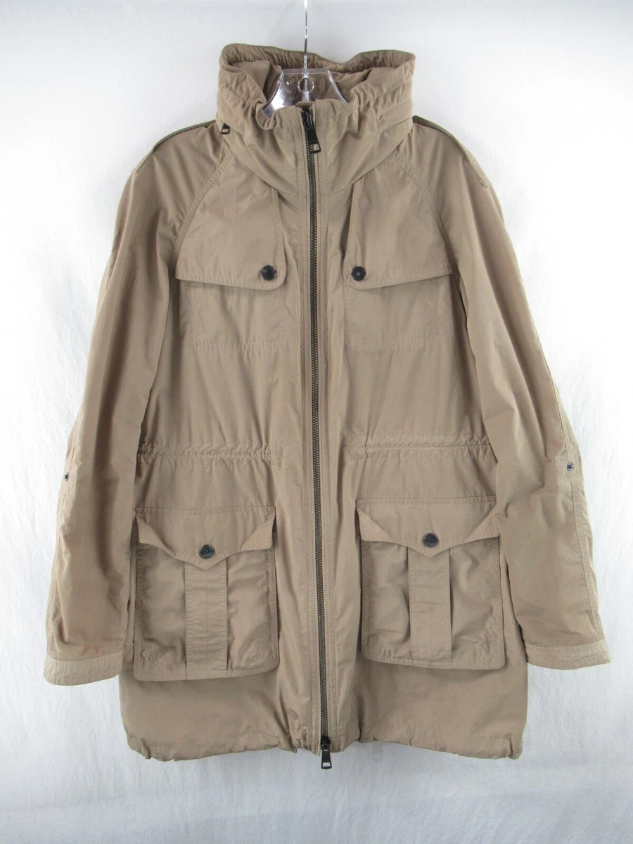 BURBERRY BRIT Women s Packable Hood Utility Jacket Size 10 R869