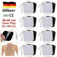 20-100 St&uuml;ck Elektroden Pads f&uuml;r TENS EMS Reizstrom Ger&auml;t mit 2mm-Stecker