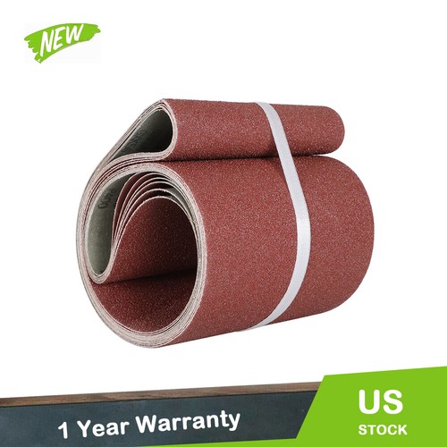 USA 6PCS 6x48 in Sanding Belts 60 80 120 150 240 400 Grit Belt Sander