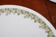 7 Corelle Crazy Daisy Spring Blossom Saucers Only Green Excellent Condition