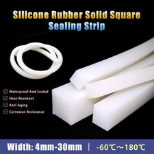Silikonowa guma kwadratowy pasek uszczelniający wodoodporny antypoślizgowy 4mm-30mm