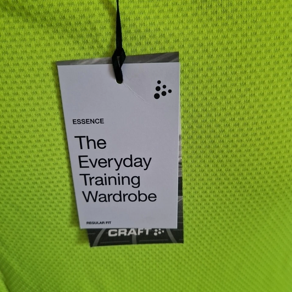 Mens Craft ADV Essence Long Sleeve Tee Size Xl Running Fitness Yellow New - Image 2 of 4