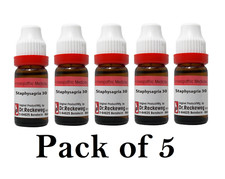 5X Dr Reckeweg Staphysagria 30 CH Dilution 11ml Each 