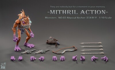 Mithril Studio 1/10 Murloc Monsters M-02 Abyssal Archer · Helti Action Figure