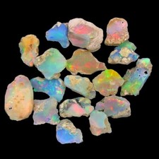 Dry Opal Rough Lot 08 Pieces Natural Ethiopian Welo Opal Raw AAA cut grade rough