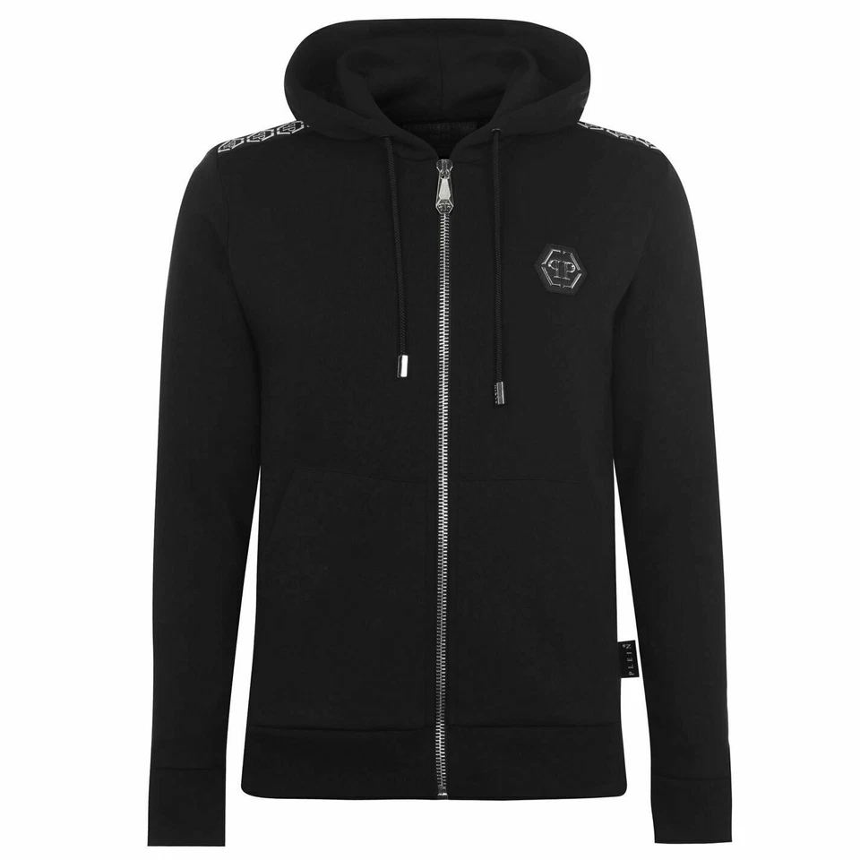 PHILIPP PLEIN HOODED JACKE SWEATSHIRT HOODIE KAPUZENPULLOVER HOODY SWEATER L
