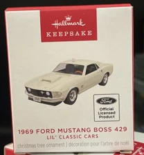 2024 Hallmark Miniature Ornament 1969 Ford Mustang Boss 429 Classic Cars New