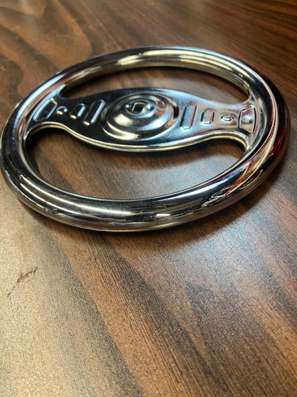 PEDAL CAR REPLACEMENT CHROME TWO SPOKE STEERING WHEEL MURRAY