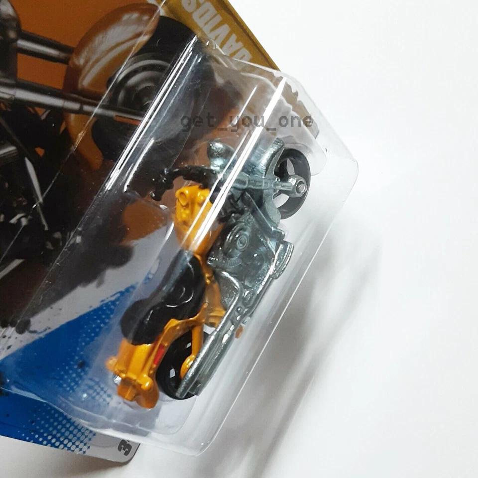 Motocicleta Hot Wheels Harley-Davidson Fat Boy amarilla 2012 nuevos modelos 30/247 1:64 Foto 4 de 4