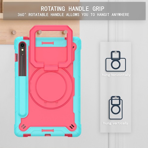 Samsung Galaxy Tab S10 FE+ 13.1" Case 360 Degree Rotation Protective Stand Cover - Picture 60 of 72