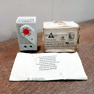 NEW OPEN BOX | STEGO 01140.9-00 KT0 011 THERMOSTAT 32-140 DEG F SETTING RANGE