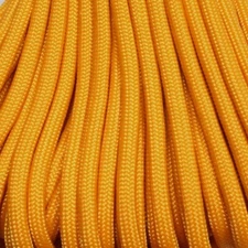 550 Paracord Air Force/Goldenrod 100 FT. USA made & seller-same day shipping