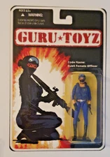 GI JOE CUSTOM FEMALE GURU TOYZ MASK TROOPER CARDED Action Figure MOC 1980s DECO
