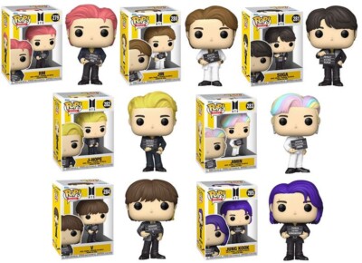 Funko Pop! Rocks BTS BUTTER Set of 7 J-Hope JIN Suga RM V Jimin