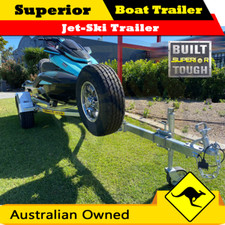 Superior NEW Single Jet-Ski Trailer suit 2&3 Seater - Galvanised - Semi Off Road