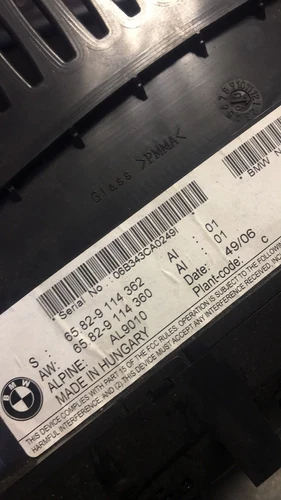 BMW 3 Series E90 E92 E93 iDrive Navigation Display Screen 9114362