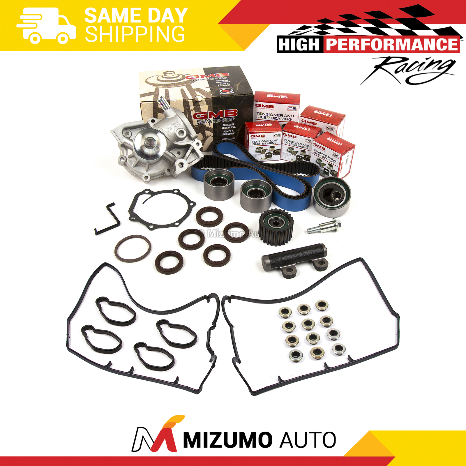 Timing Belt Kit Water Pump W/o Outlet Pipe Fit Toyota Tundra T100 4Runner 5VZFE - Foto 8