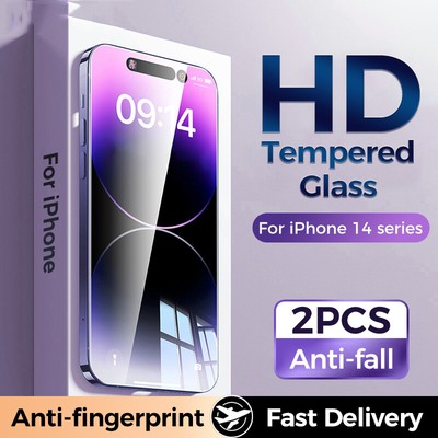 Full Cover Screen Protector For iPhone 16 15 14 Pro MAX 13 12 11 Tempered Glass
