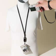 38" Slim Adjustable Camera Strap Doubles as Wrist Strap w/Peak Design Anchor