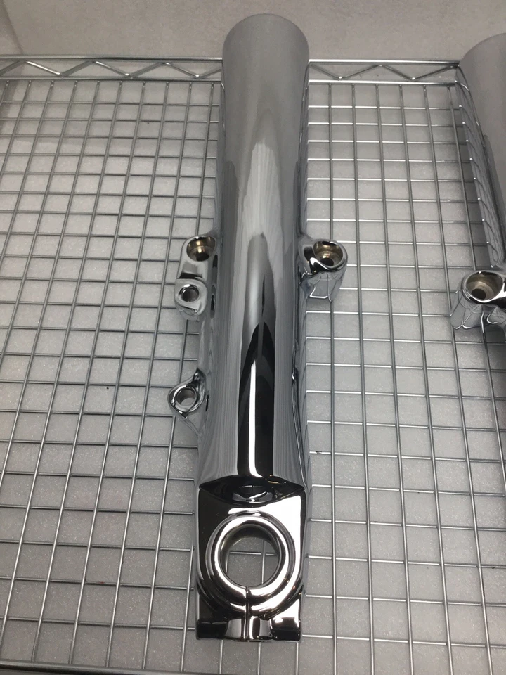 Harley Tri Glide FORK LEGS FREEWHEELER CHROME SLIDERS 2014-2024 Trike OUTRIGHT — 第 4/4 张图片
