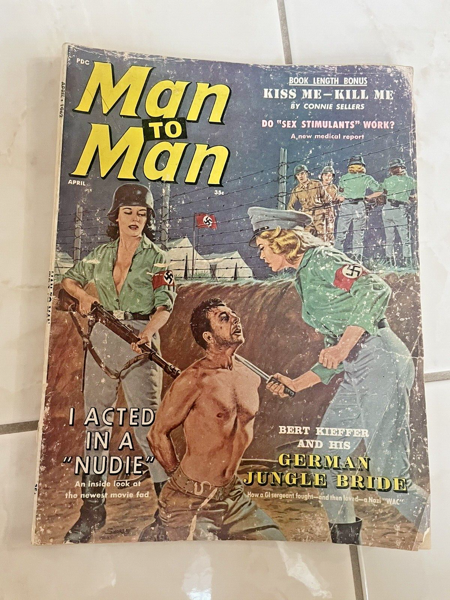 Man to Man Magazine 1962 Nazi German Jungle Bride Pulp Pinups Sex