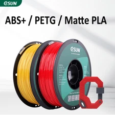 eSUN 3D Printer PETG ABS+ Matte Filament 1.75mm 1KG 2.2lb Spool High Toughness