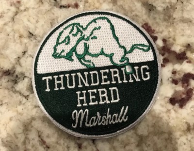 Marshall University Thundering Herd Embroidered Iron-On Patch - 3" X 2.5" - View #5