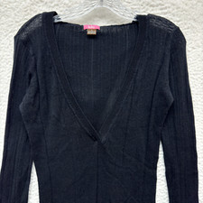 Y2K Vintage Sweater Large Black Hooded Bella Swan Boho Fairy Grunge Whimsigoth