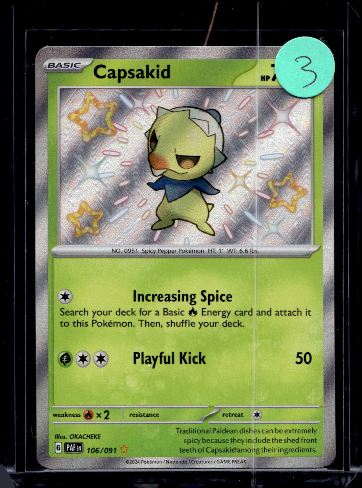 SV: Paldean Fates #106/091 Capsakid