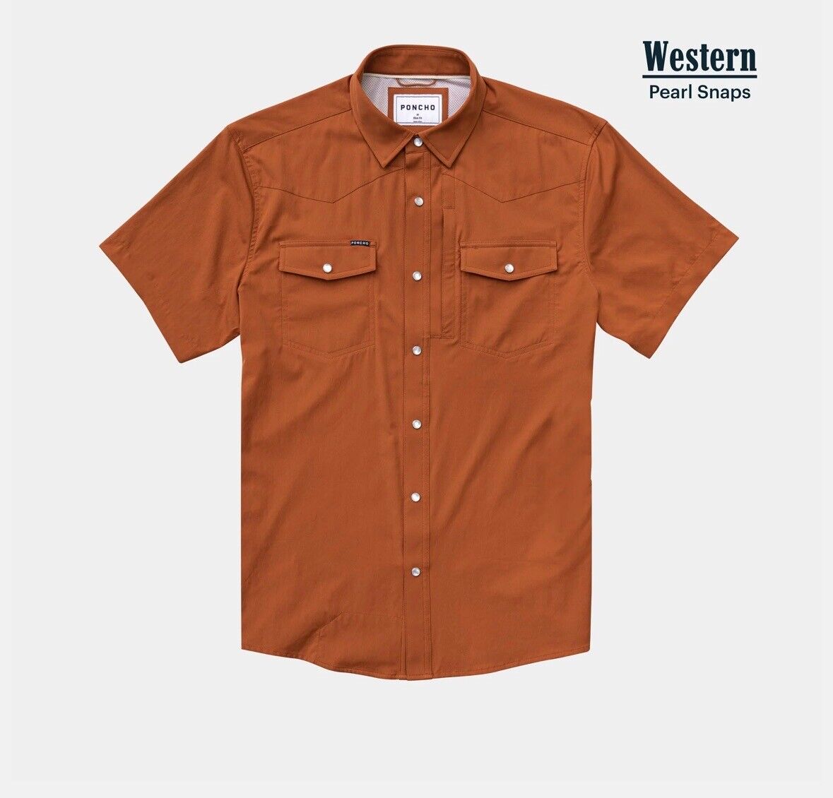The 1969 XL Burnt Orange Poncho Outdoors Shirt