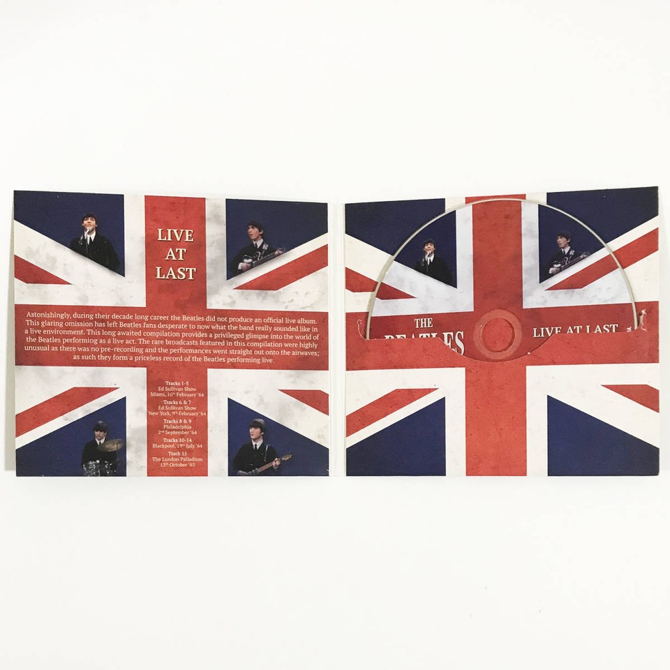 THE BEATLES "Live At Last" Paper Jacket CD 2015 Release eBay