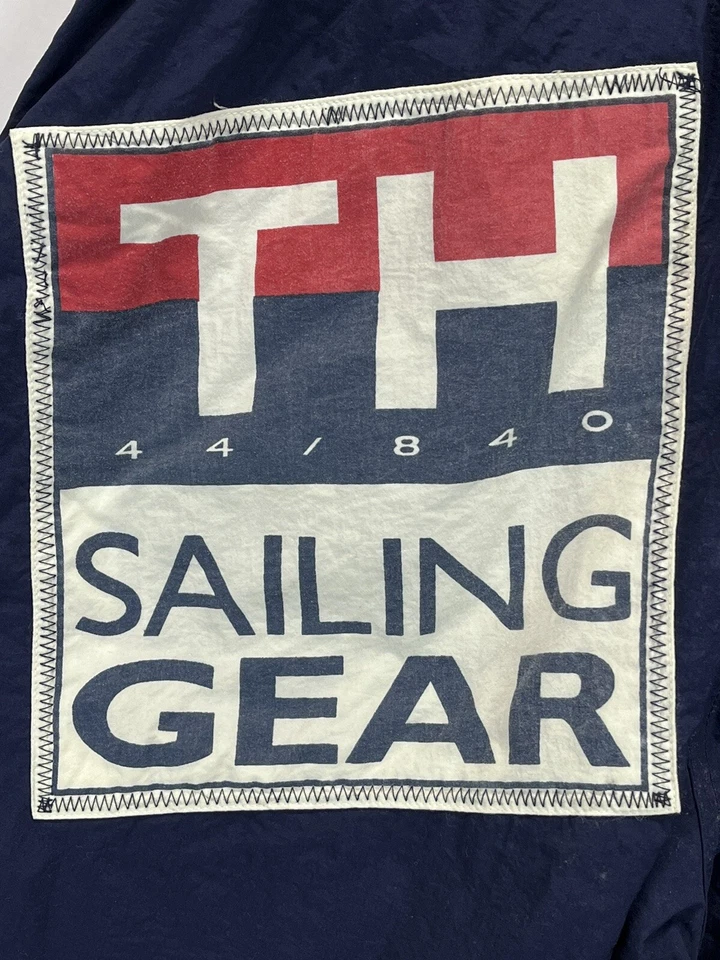Vintage 90s TOMMY HILFIGER Sailing Gear TH 044 BIG FLAG Swimming Trunks Shorts - Image 3 of 4