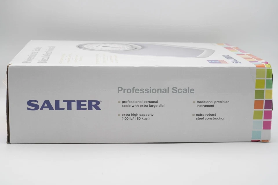 Báscula de baño profesional Salter 400 lb/180 kg esfera grande modelo de alta resistencia 200 Foto 3 de 4