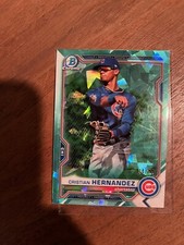 2021 bowman chrome sapphire cristian hernandez Aqua 44/99 Image Variation