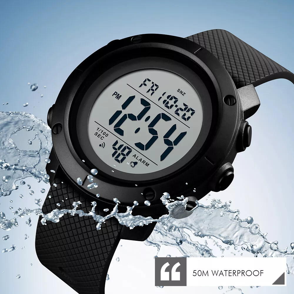Waterproof wrist clearance watch for swimming