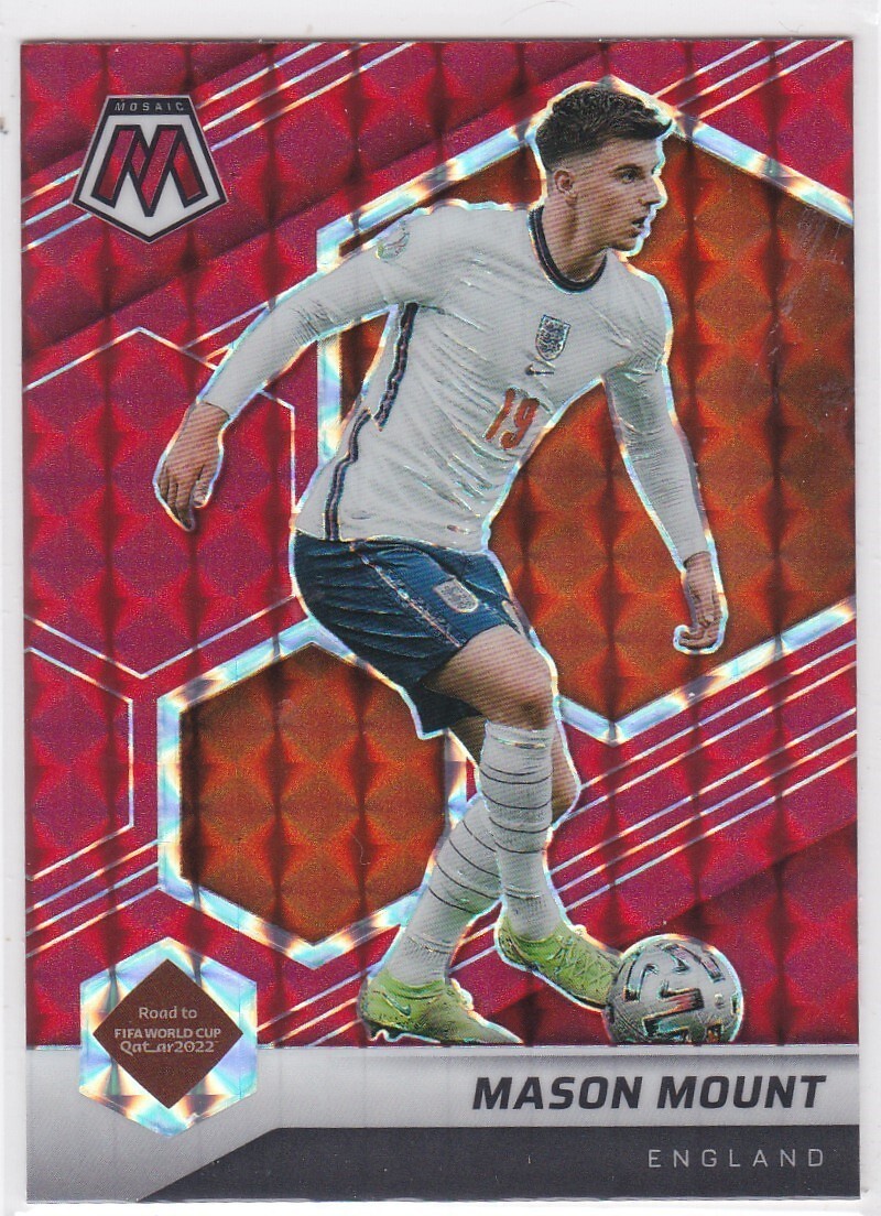 2021-22 Mosaic Fifa road to World Cup #37 Red Prizm Mason Mount Free Shipping!