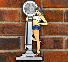 D 104 Microphone Wall Plaque, CB Radio Room Ham Shack Decor