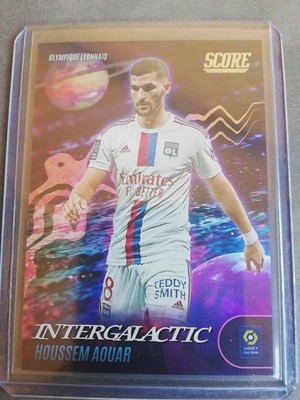 2022-23 Panini Score Ligue 1 Houssem Aouar Intergalactic Olympique Lyonnais OL 