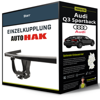 Starre AnhäNgerkupplung für Audi Q3 Sportback 06.2019-Jetzt Typ F3N Auto Hak NEU
