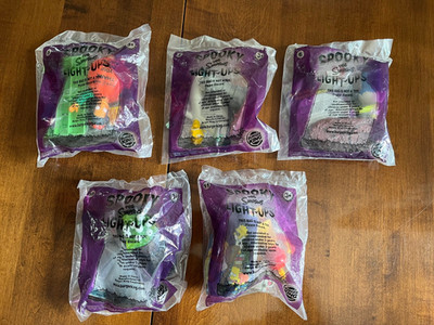 The Simpsons Spooky Light-Ups Burger King Toys (Lot of 5)