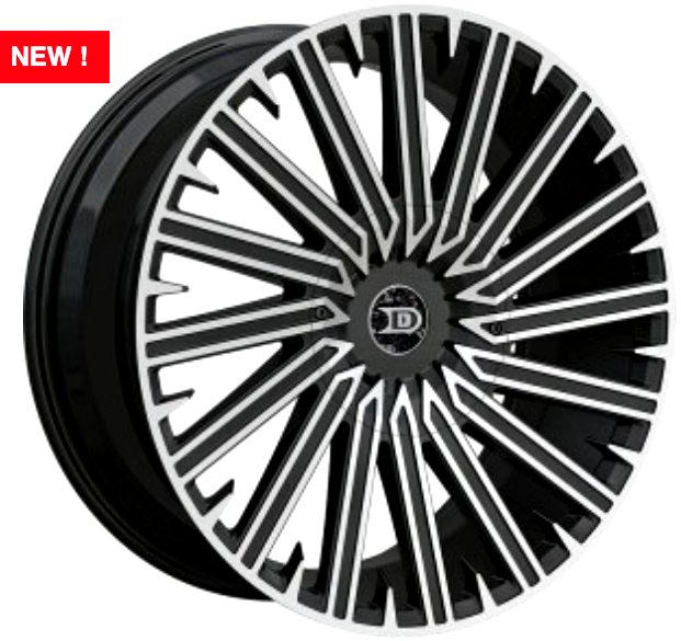 20” Black Machined Drastic DS10 Wheels fits Lincoln Aviator MKS