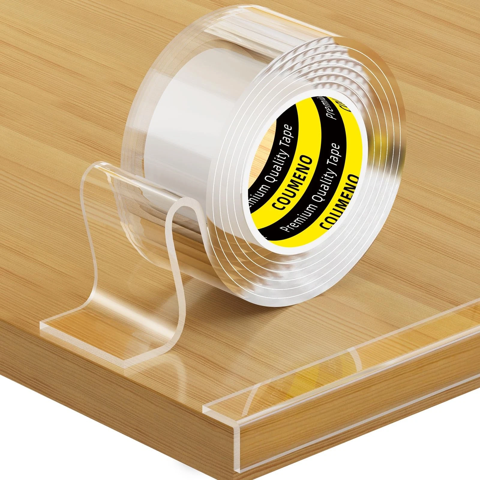 COUMENO Clear Edge Protector with Strong Adhesive, Bumper 0.8inX9.84FT,