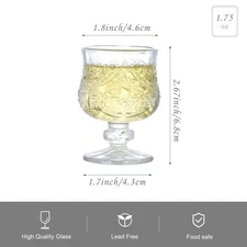 Cordial Glasses,1.7oz/50ml,Shot Glasses Set of 32,shot glasses with stem/tequ...