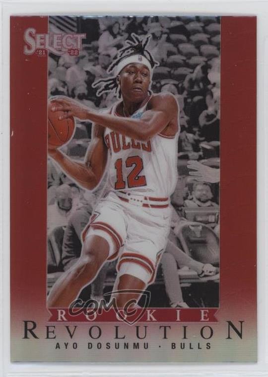 2021-22 Panini Select Rookie Revolution Red Prizm Ayo Dosunmu #22 0x1