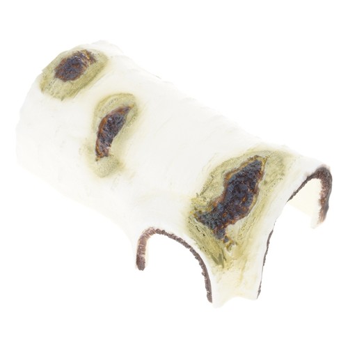 Reptile Hide Cave Artificial Birch Log Help Breeding for Snakes Leopard Gecko - Picture 4 of 25