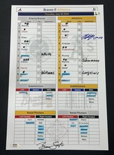Nick Kurtz Signed Game Used 2025 MLB Lineup Athletics 15th Home Run HR PSA COA