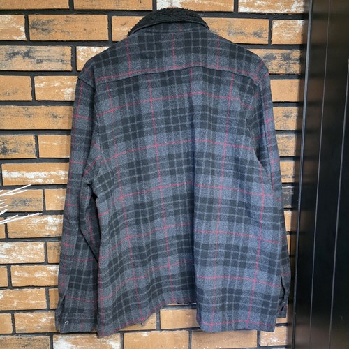 WeSC Jacket Mens 2XL Gray Black Plaid Liam Triple Check Shacket Shirt Jacket - Picture 3 of 10