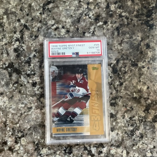 Topps 1998-99 Mystery Finest Gold Wayne Gretzky NY Rangers #M4 PSA 10